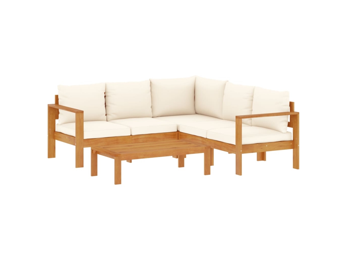 Garden Sofa Set, Garden Sofa Sets Vidaxl Cinzeto Madeira (n/a)