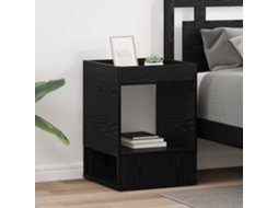 Vidaxl Mesa De Apoio 2 Unid. Carvalho Preto 40 X 40 X 56 Cm