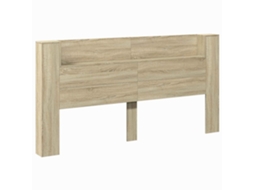 Cabeceira com Prateleira Carvalho Sonoma 200x16,5x103,5 cm MAISON EXCLUSIVE