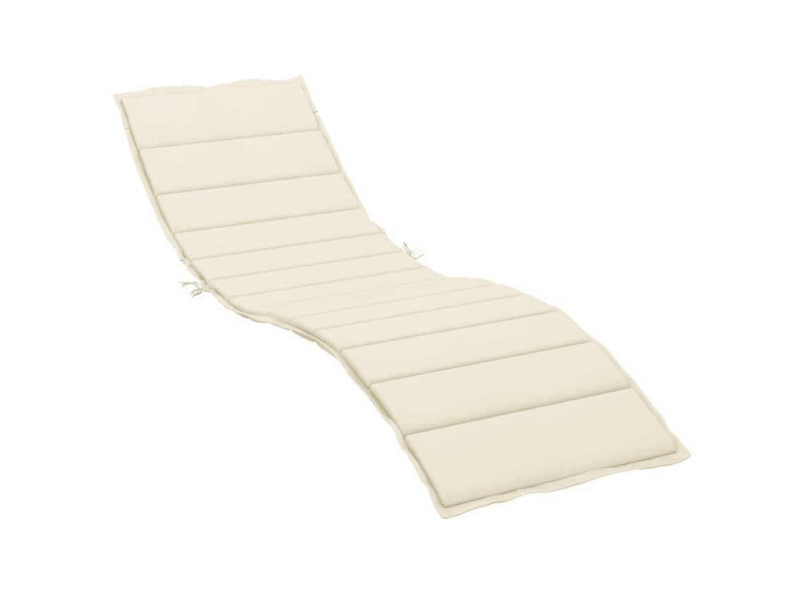 Sun Lounger Cushion, Sun Lounger Cushions Vidaxl Creme Tecido (200 X 70 X 3 Cm)