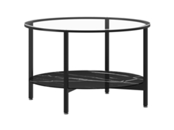 Tea Table, Tea Tables Vidaxl Preto Vidro (n/a)