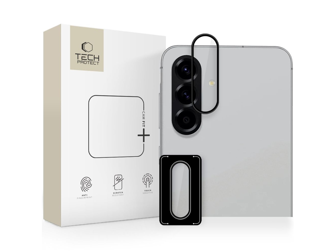 Capa De Câmera Preta TECH PROTECT Camring Fit Galaxy A36 / A56 5g