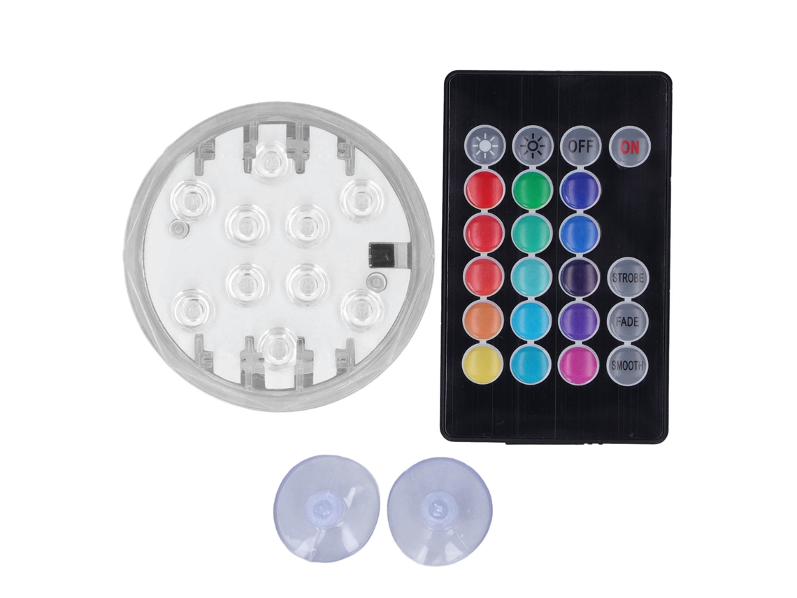 Luz Subaquática Rgb Controle Remoto Ip68 Piscina Lagoa S/MARCA