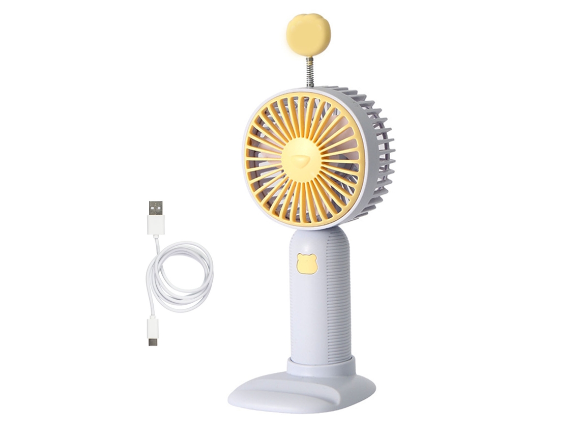 Ventilador Portátil Recarregável Usb Com Base Removível