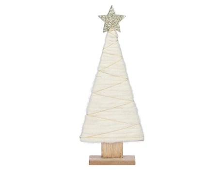 ARVORE BRANCO DE MADEIRA 31X13X5CM