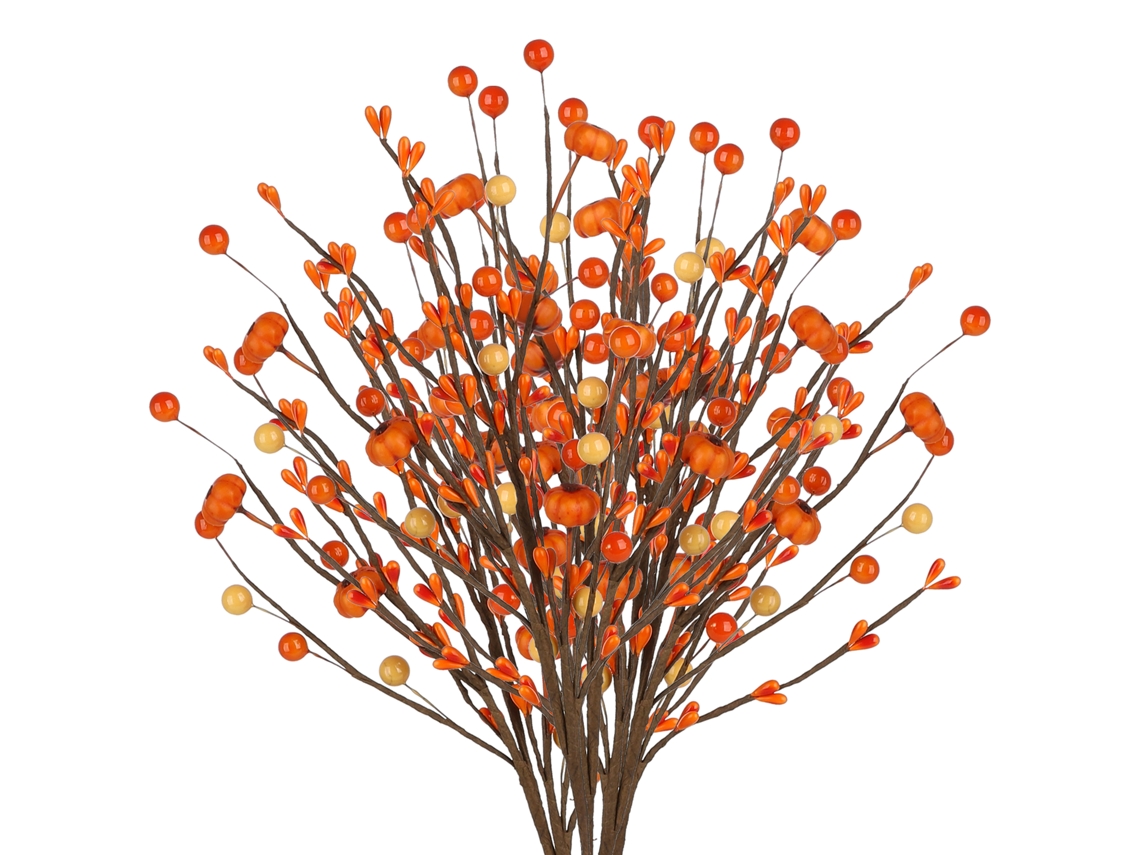 Laxiscreed Arranjo De Flores De Outono Com Abóbora E Frutas Para Decoração De Ação De Graças, 200 Peças