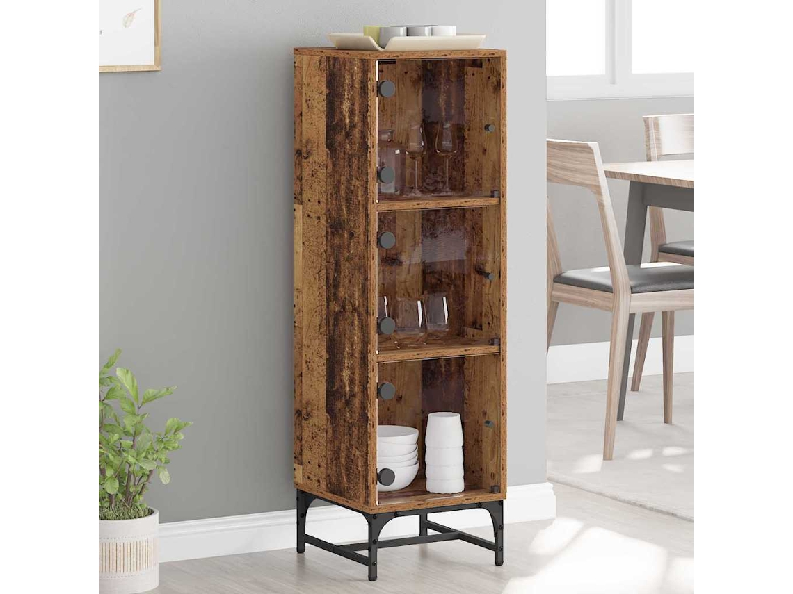 Vidaxl Buffet Madeira Antiga 35 X 37 X 117 Cm