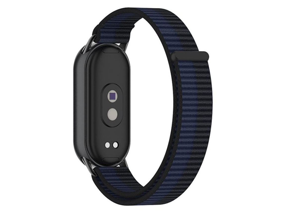 Bracelete para Xiaomi Smart Band 10/9/8/nfc Nylon Trançado com Conector de Metal Azul Escuro XIAOMOYU