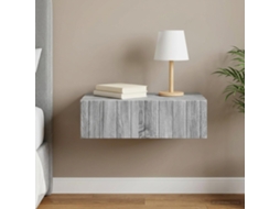 Vidaxl Mesa Lateral De Parede Sonoma Cinzento 59 X 34,5 X 17 Cm