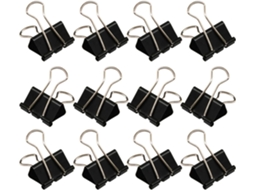Clips De Metal Preto Nolitoy 51mm Escritório, 48 Peças, Prendedores De Metal Reutilizáveis Organização Escolar