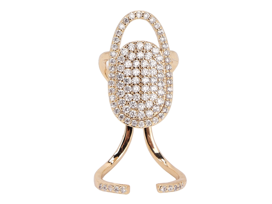 Anéis De Capa Para Unhas Ajustáveis Bonitos Práticos Fáceis De Usar Material Seguro Decoração De Dedo Para Festas3047 Dourado