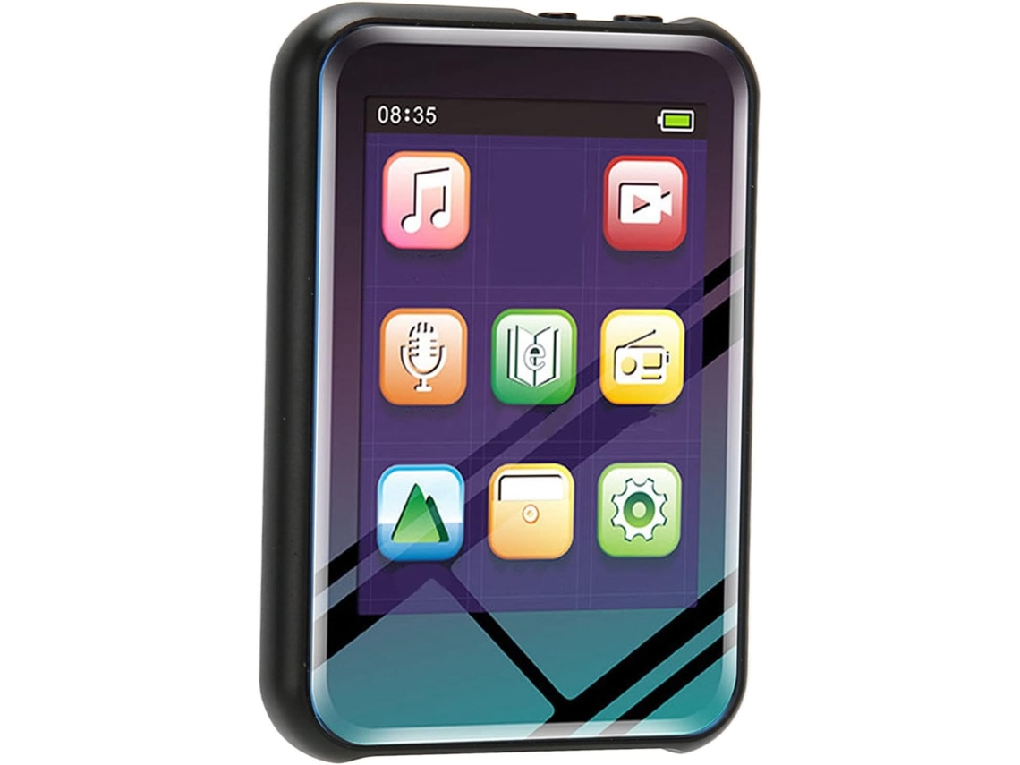 Reprodutor De Mp3 Com Bluetooth, Tela Sensível Ao Toque De 2, 4 Polegadas, Suporte Para Rádio Fm, Gravação Com Microfone