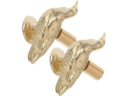 Puxadores De Armário Em Latão Dourado Formato Pomba Da Magiclulu, Conjunto De 2 Peças, Design Vintage E Acabamento