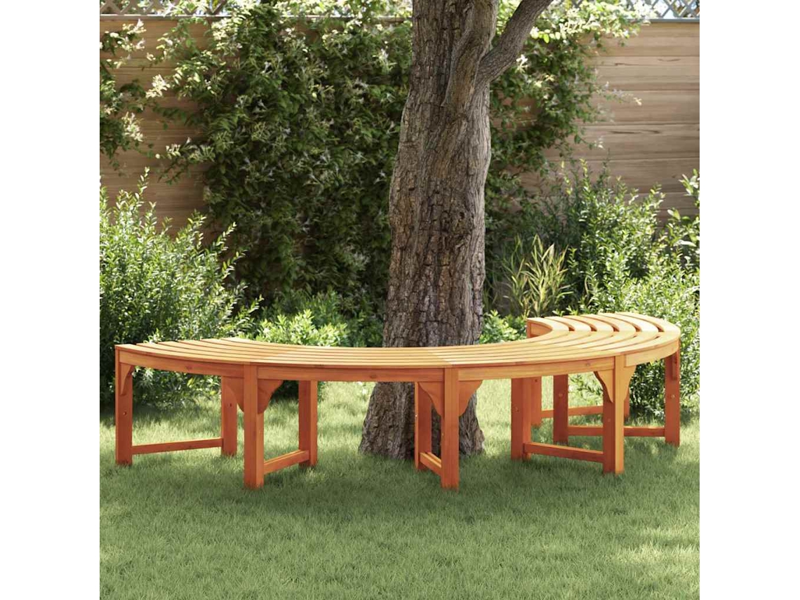 Vidaxl Banco De Árvore 4 -seater 210 X 80 X 45 Cm Natural