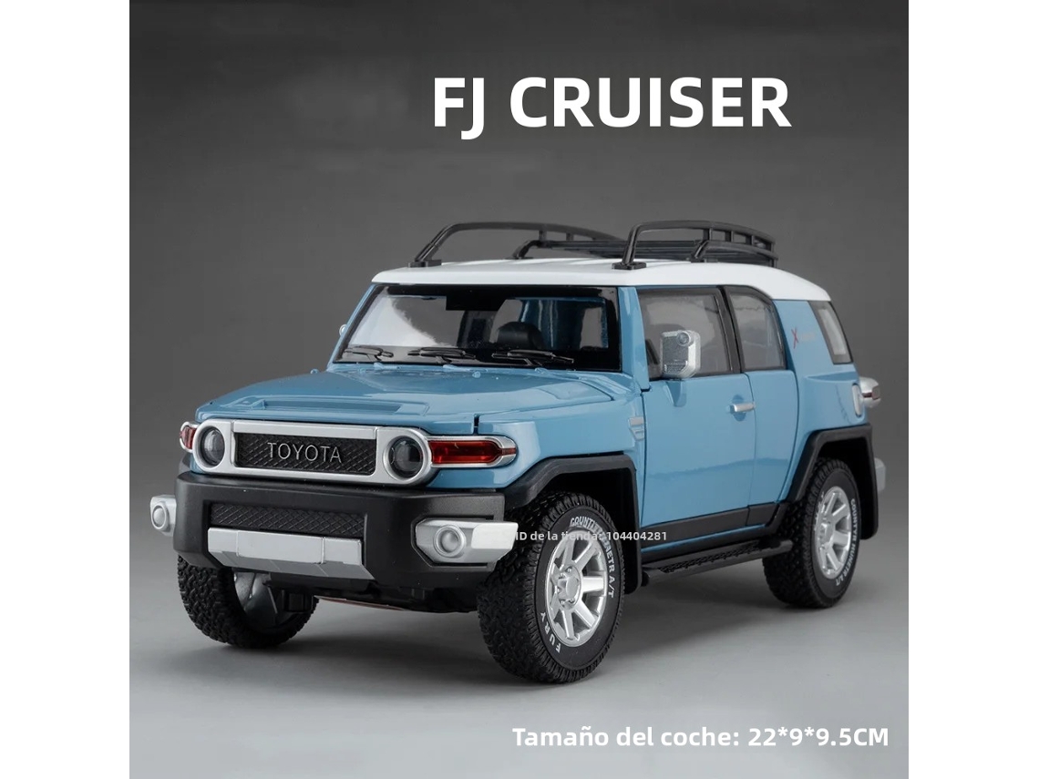 (estilo 1 Azul) Miniatura De Carro Land Cruiser Na Escala 1:24, Feita De Liga Metálica.