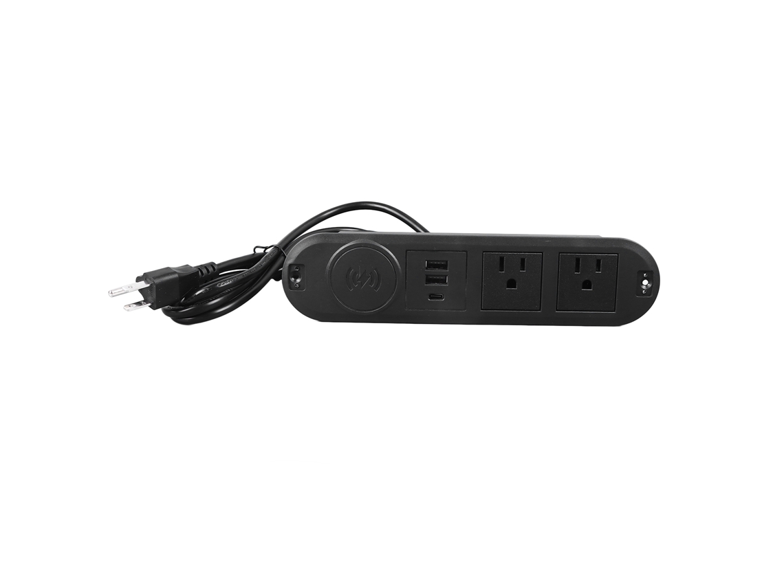 Painel De Energia Com Plug Flat Para Mesa E Escritório