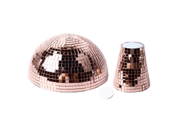 Bola Espelhada com Glitter Rosa Ouro LAXISCREED
