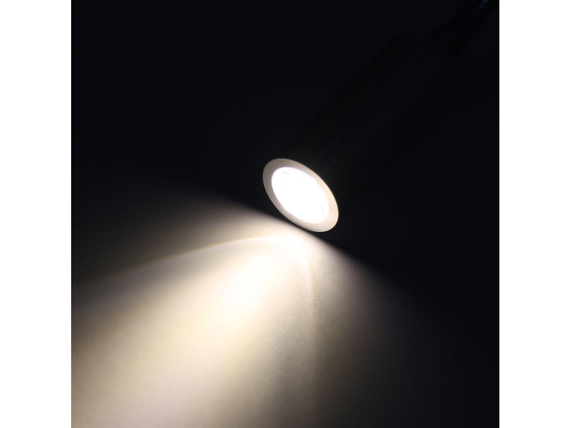 Luminária De Cabeceira Led Branca Quente Yctze Ac85 265v 3w, Luz De Leitura Com Haste Flexível, Luz Suave E Confortável