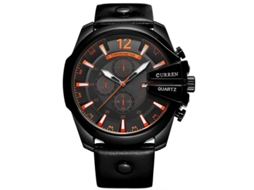 Relógio Masculino para Negócios, Relógio Casual com Pulseira de Couro e Movimento de Quartzo, Relógio de Pulso Masculino MDUG