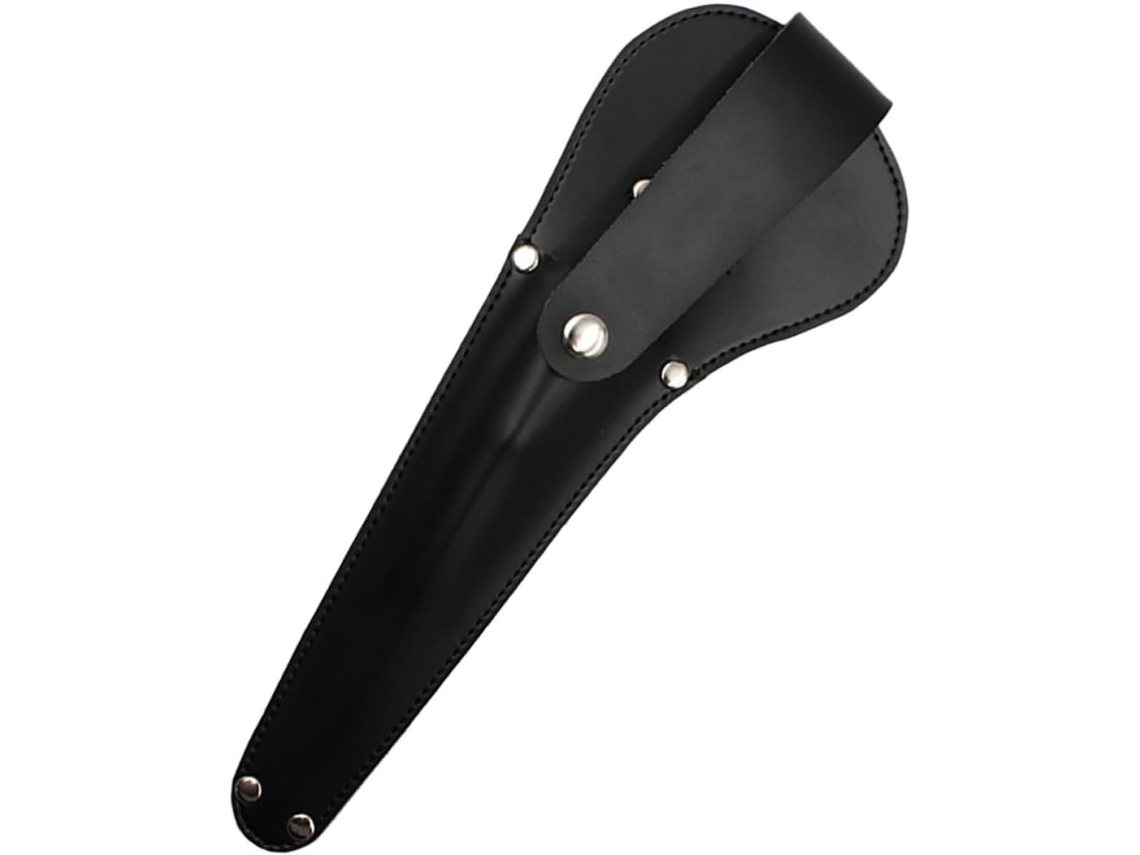 Estojo Para Tesoura Em Couro Pu Preto, 25 Cm (10 Polegadas), Capa Protetora, Acessórios Duráveis.