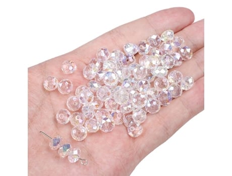 Perlitas De Vidro Cristal 8x5mm 10pcs/saco Yiwu Ning Cheng