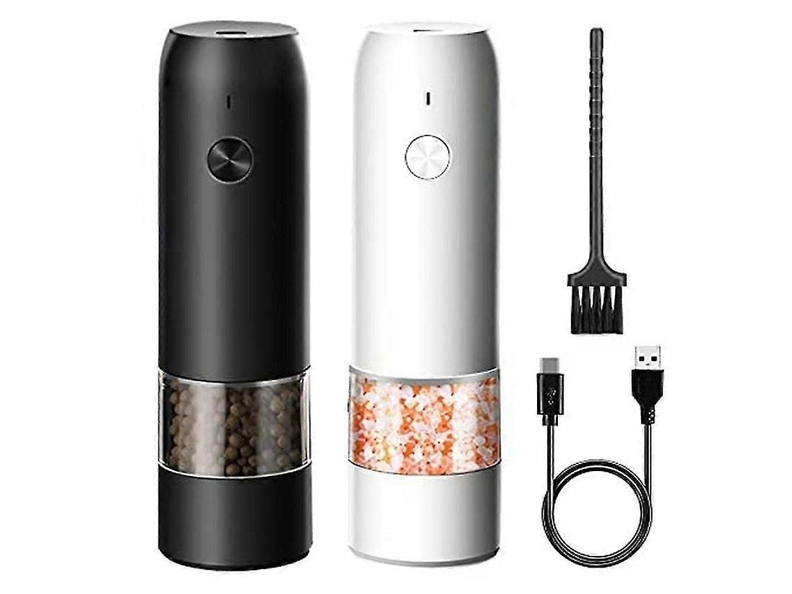 Moedor De Pimenta, Sal E Especiarias Recarregável Via Usb