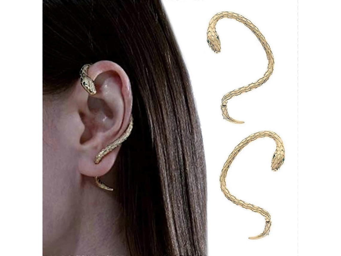Brincos De Stud Serpente Ouro E Prata, Acessório Para Orelha, Presente Para Adolescentes