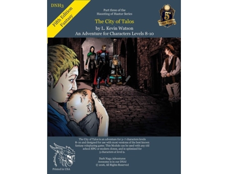 Livro Dnh3 - The City Of Talos - A Fifth Edition Adventure De L Kevin Watson (inglês)