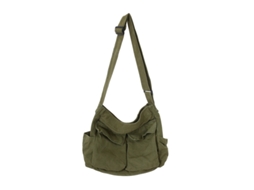 Bolsa de Lona AQUAFORGE mensageiro grande, unissex, minimalista, deslocamentos diários