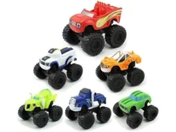 Conjunto De 6 Peças Brinquedos Blaze And The Monster Machines, Incluindo Carro E Caminhão Corrida. -aquaforge