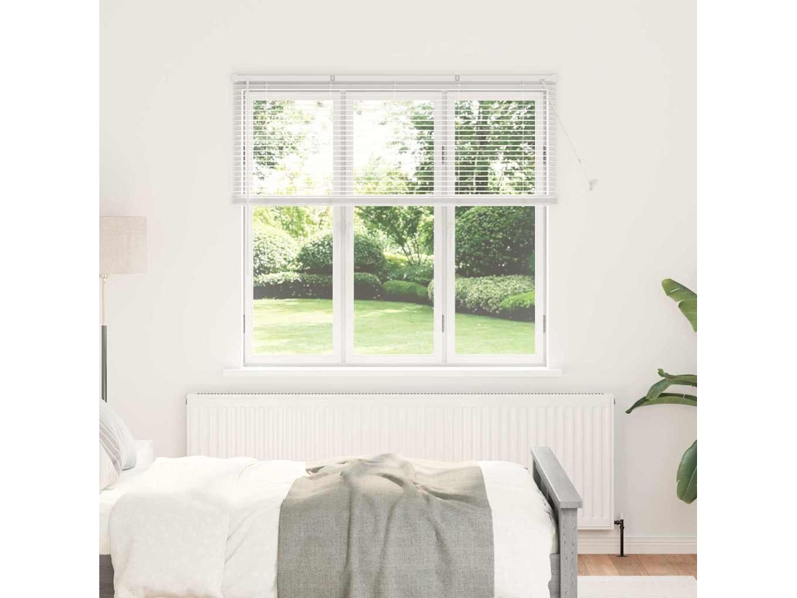 Vidaxl Persianas Venecianas Branco 130 X 145 Cm Alumínio