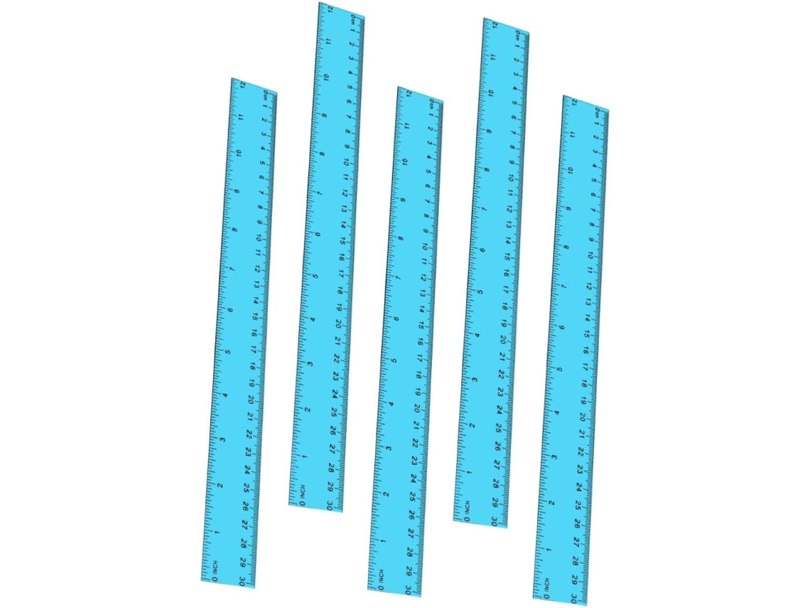 Conjunto De 3 Réguas De Papel Retas Para Uso Escolar, Marcadores De