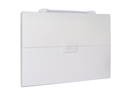 Pasta expansível com bolsos, 4 bolsos/tamanho carta, organizador de documentos portátil Slowmoose