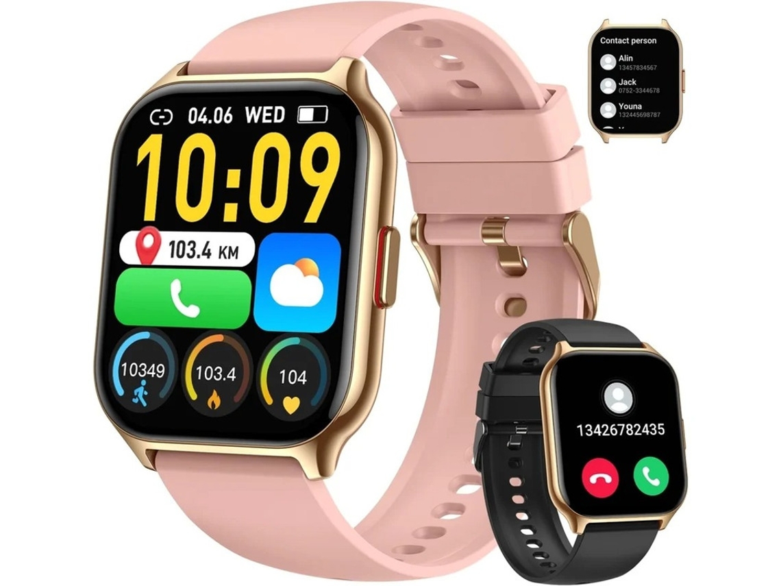 Smartwatch Fazer/receber Chamadas Bluetooth Para Telefone Android Iphone Ao Ar Livre À Prova Dágua Esportes Digitalis Relógio De Corrida Bestvite