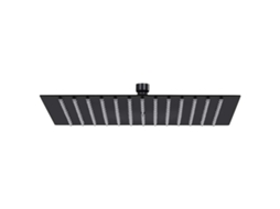 Vidaxl Cabeça De Chuveiro Quadrada 25x25 Cm Aço Inoxidável Preto