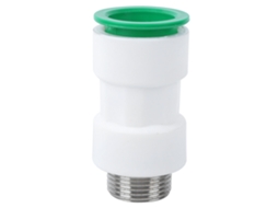 Conector Rápido Plástico Reto Rosca Macho 32mm para G1 Polegada Tubo S/MARCA