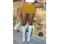 Fasst saia Plissada Mini de Alta Elasticidade Haoyuan para Mulher Moda Verão Y2k Tamanho Slim