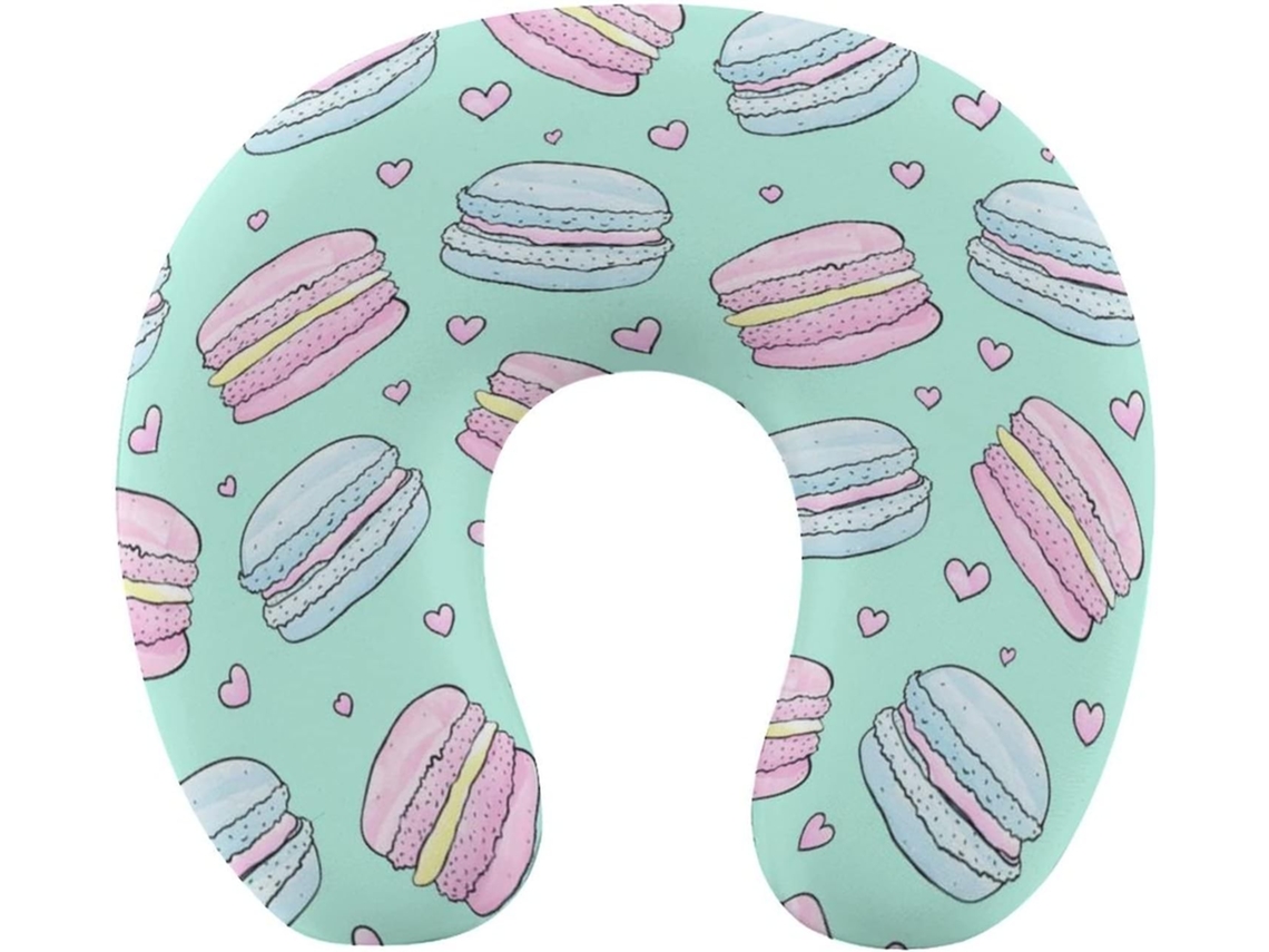 Almofada de Viag em Formato Rosca, Apoio para o Pescoço, Suporte Cervical Espuma Viscoelástica, Acessório