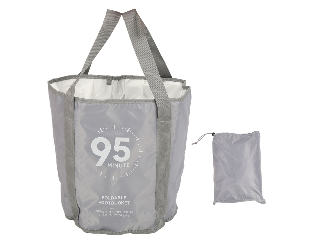 Bacia De Banho De Pés Portátil Colapsível Com Isolamento Térmico Para Viagens E Camping