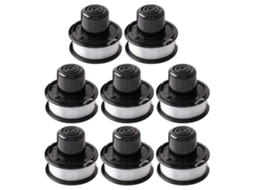 Compatível com Black+decker Rs 136 bkp, Kit com 8 Carretéis de Fio para Aparador de Grama AQUAFORGE
