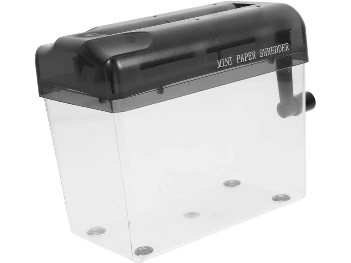Doitool Destructeur De Papier Manuel Portable Noir Broyeur De Documents De Bureau Résistant