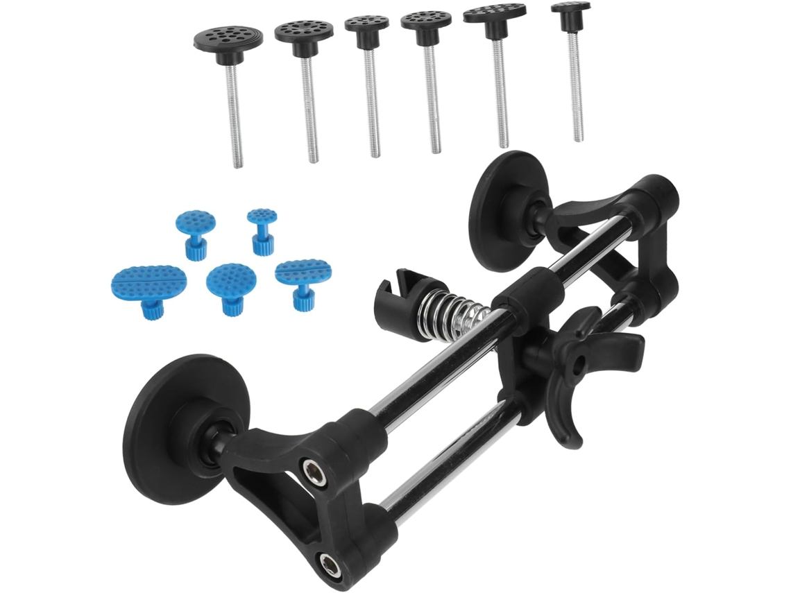 Kit De Reparo De Amassados Em Carros Com Extrator De Ponte Ergonômico De Haste Dupla