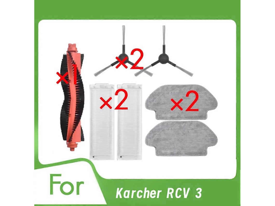 Para Rcv 3 Acessórios Aspirador Escova Lateral Principal Filtro Mopa Ultra
