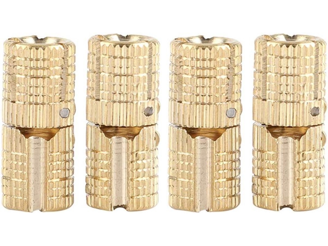 Dobradiça Para Móveis Em Latão Acobreado, Para Marcenaria, Dobradiça Oculta, 8 Mm, Ângulo De Abertura De 180°. Para Embalagens De Presente
