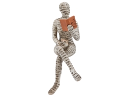 Figurine de resina mulher a ler, decoração de sala com escultura de leitura LAXISCREED
