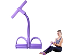 Conjunto De 6 Faixas Elásticas Resistência Com Pedal, Ideal Para Exercícios Abdominais, Os Pés, Faixa Treino