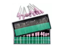 Kit De 42 Brocas Para Lixadeira De Unhas Em Pedra De Quartzo E Aço Carbono Para Polimento E Esmerilhamento Multifuncional
