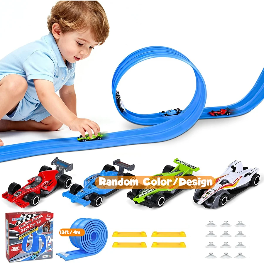 Pista De Corrida Flexível De Plástico Para Brinquedo Infantil