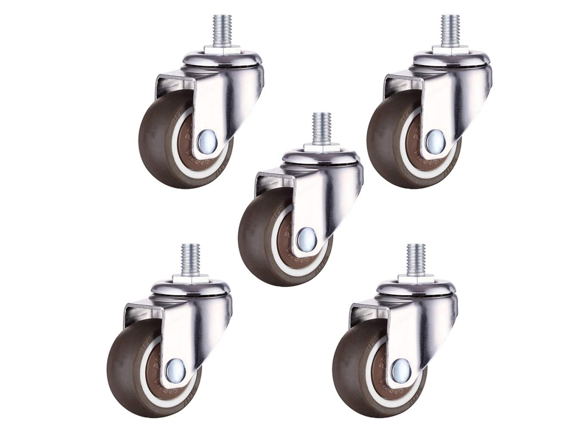Eforçados Para Cadeiras De Escritório, Rodízios Gira, 38 Mm, 50 Mm, Borracha, Giratórios, 360 Graus