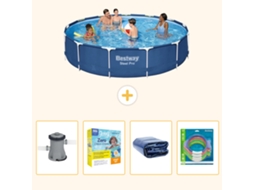 Bestway Piscina Bestway Steel Pro Redonda - 396x84 Cm - 5-peças S181